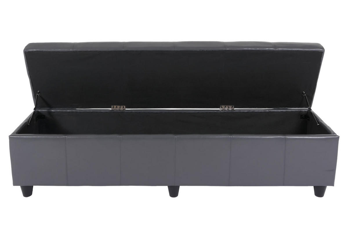 AUFBEWAHRUNGS-TRUHE Lars XXL 45x180x45cm Stoff/Textil Dunkelgrau - Grau, Textil (180/45/45cm) - BERLINLODGE