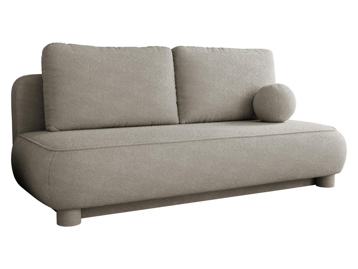 SCHLAFSOFA Gaja - Hellbraun, Holz/Textil (209/96/96cm) - MIRJAN24