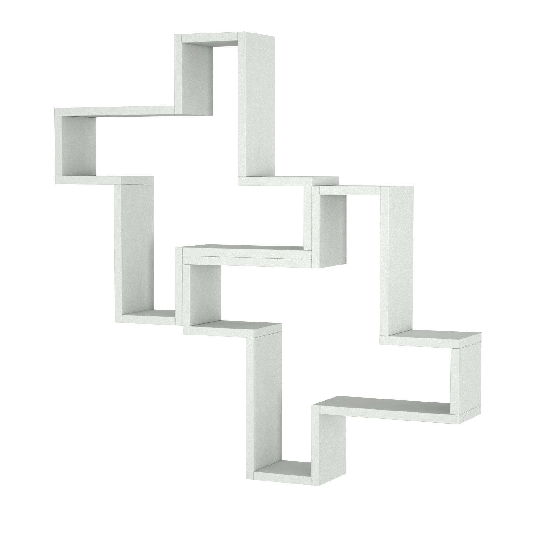 WANDREGAL Ada Weiß - Weiß, Holzwerkstoff (93.6/93.6/14.9cm) - moebel17