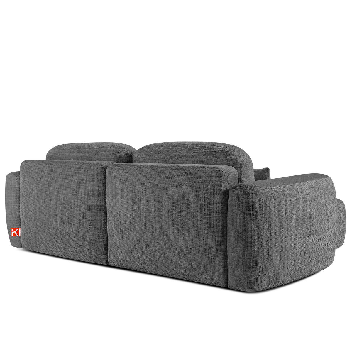SITZGARNITUR ELOSA - Dunkelgrau, Holz/Textil (245/85/165cm) - KONSIMO®