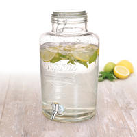 GETRÄNKE-SPENDER Transparent 18/18/37 cm - Transparent, Glas (18/18cm) - Excellent Houseware