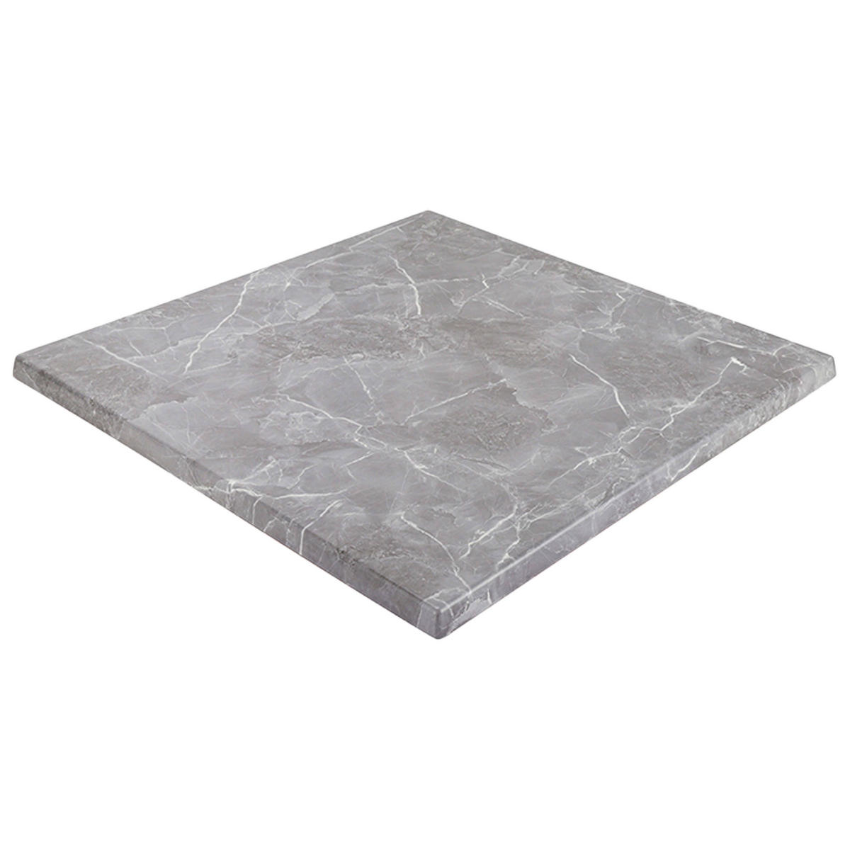 TISCHPLATTE quadratischer 60 cm, Grau - Dunkelgrau/Grau, Holz (60/2/60cm) - Oviala