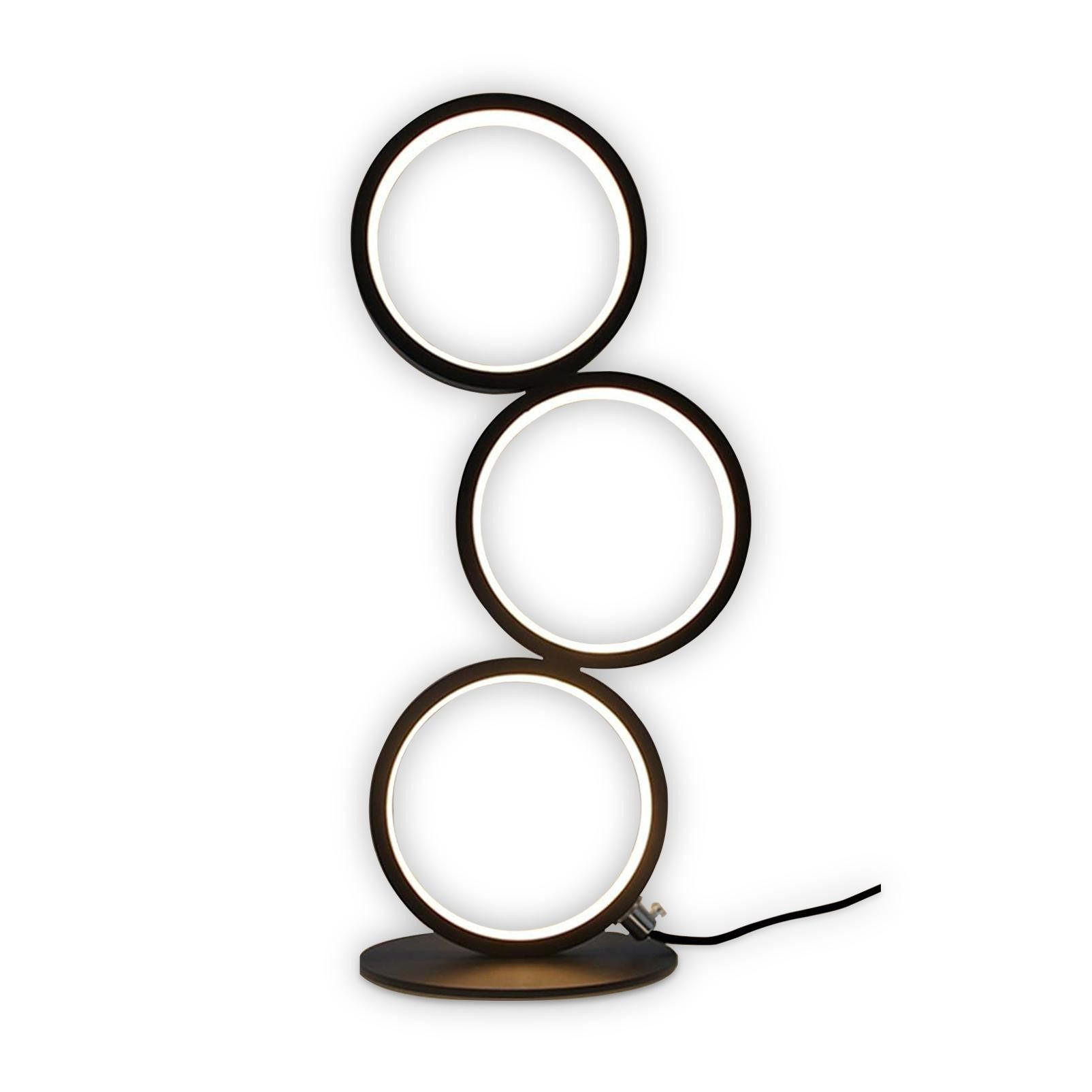 LED-TISCHLEUCHTE Chemnitz 14/14/38 cm - Schwarz, Metall (14/14/38cm) - Nettlife