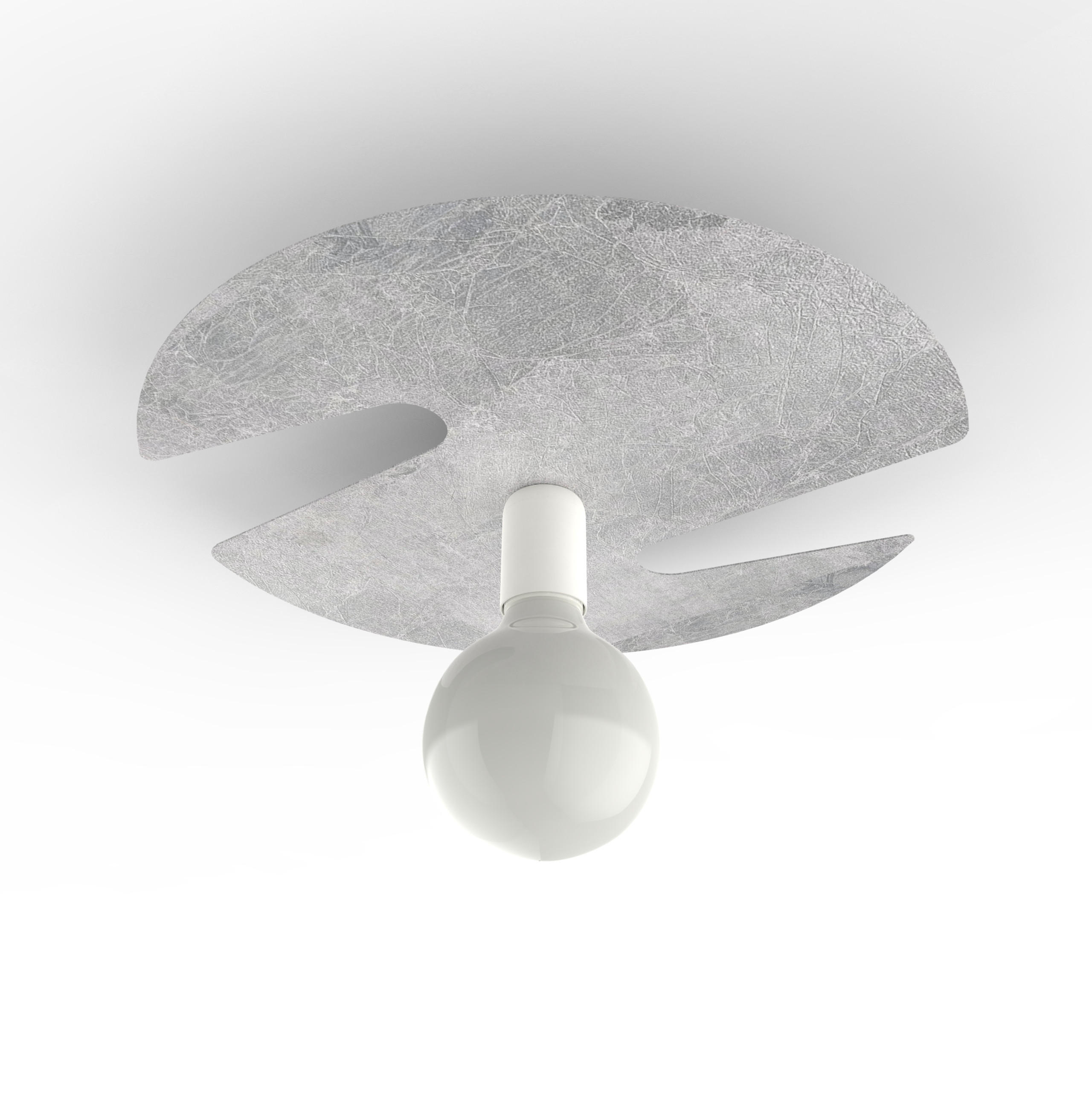 DECKENLEUCHTE - Silberfarben, Metall (40/40/6cm) - Lumicom