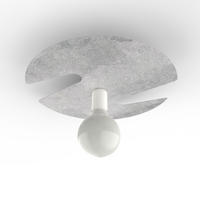 DECKENLEUCHTE - Silberfarben, Metall (40/40/6cm) - Lumicom