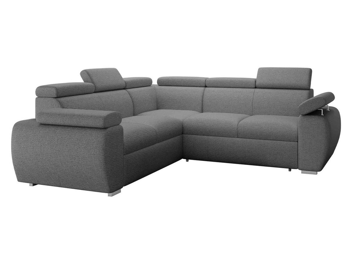 ECKSOFA Boston Maxi - Chromfarben/Silberfarben, Holz/Textil (260/260cm) - MIRJAN24