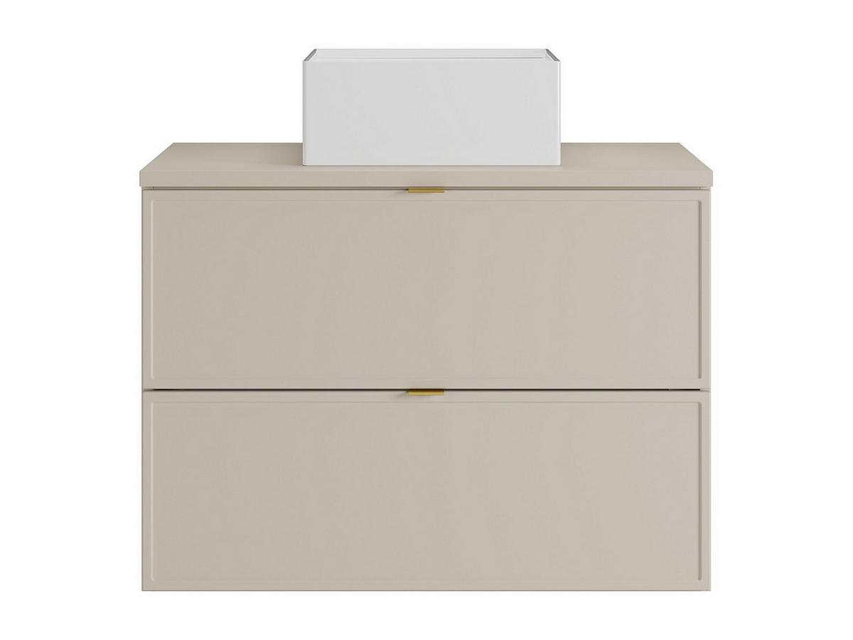 EINZELWASCHTISCH - 80 cmcm x 45 cmcm - Holz, Platte - Beige - ONDIL - Beige, Holz (80/60/45cm) - Vente-Unique