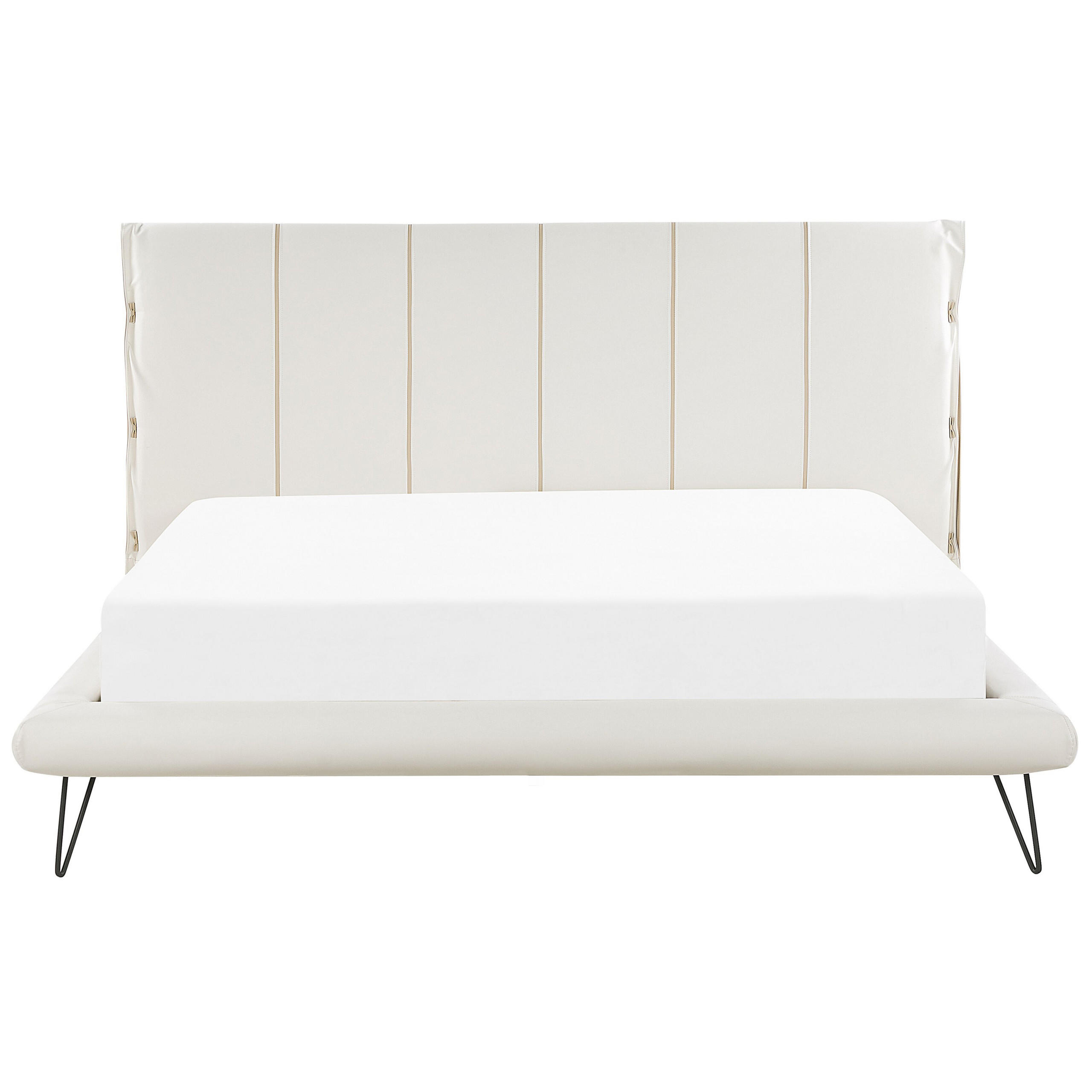 BETT 180/200cm Creme Betin - Creme, Textil (180/200cm) - Beliani