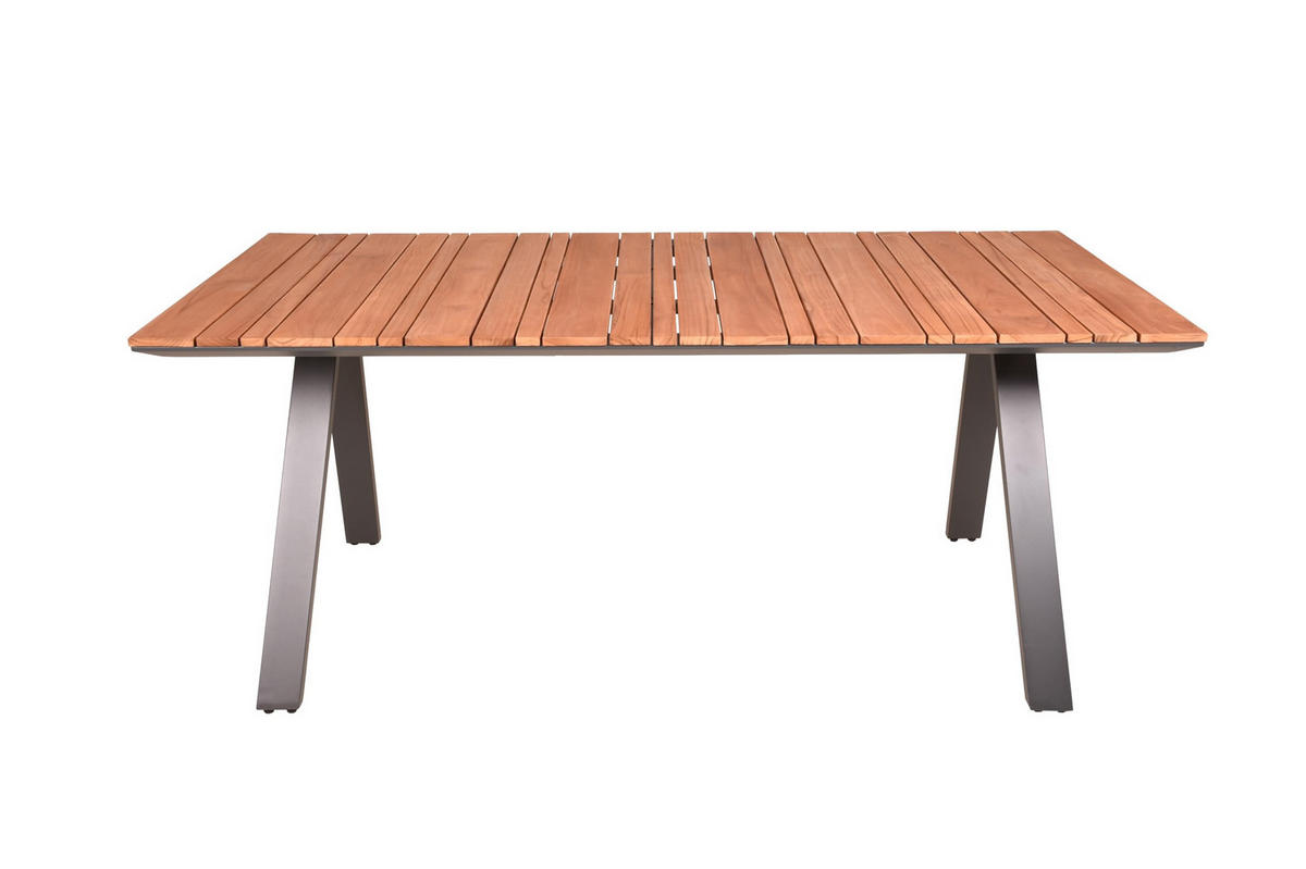 GARTENTISCH Fred Terrassentisch - Anthrazit, Holz (180/90/74cm) - DELUKE