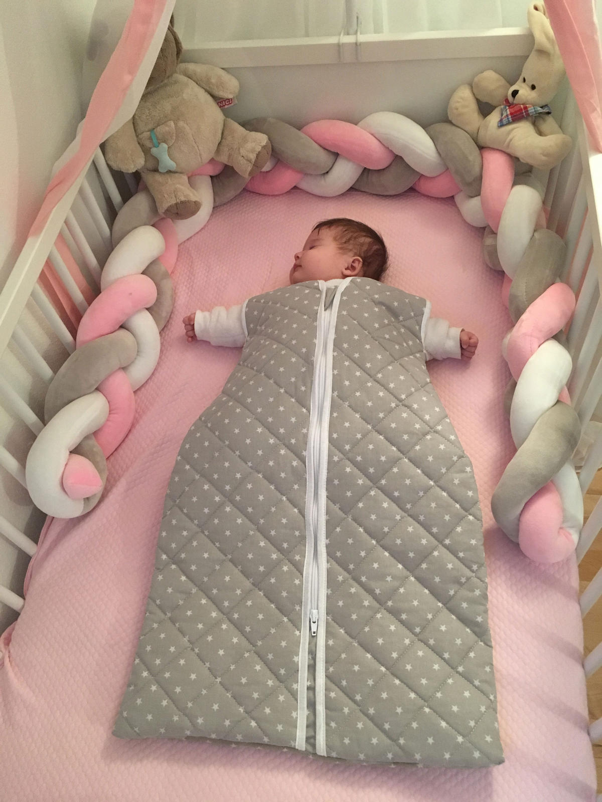 BABYSCHLAFSACK, 70 cm, 100% Baumwolle, Grau - Grau, Textil (34/70cm) - Zollner