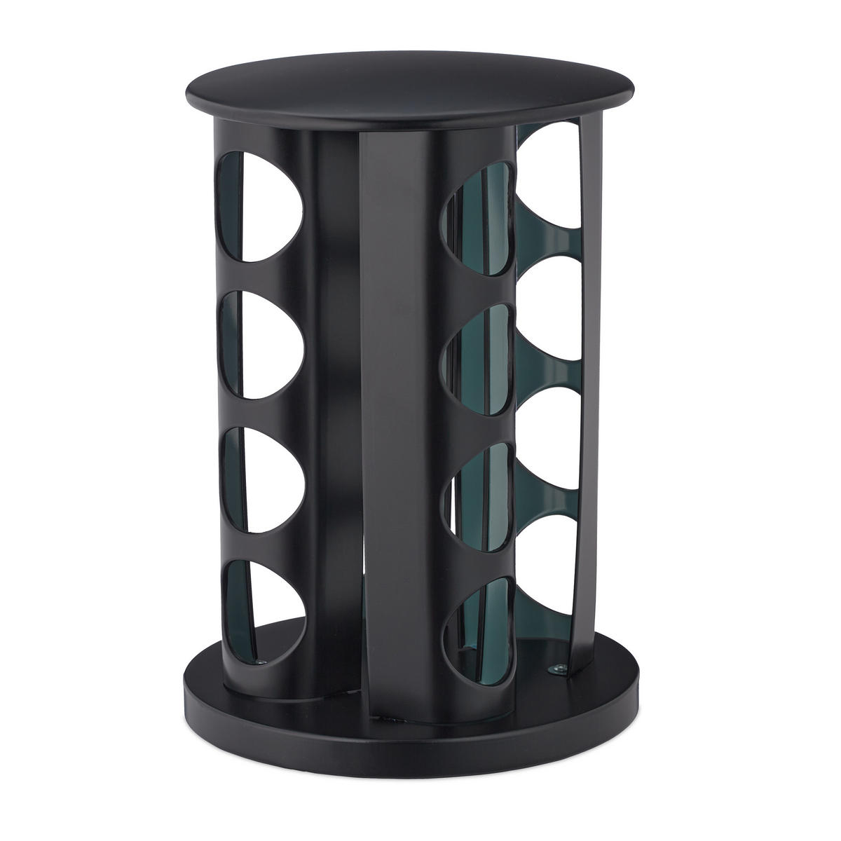 17-DIELNY stojan na korenie - viacfarebná, kov/sklo (19/27.5/19cm) - Relaxdays