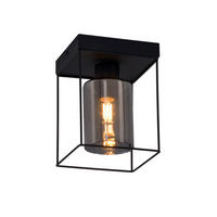 DECKENLEUCHTE Lawler 15/15/20cm - Schwarz, Metall (15/15/20cm) - Nettlife