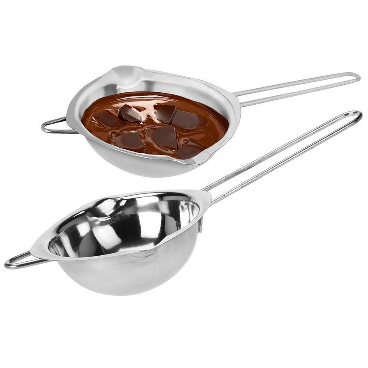 SCHALE SCHOKOLADE UND WACHS Silber - Silberfarben, Metall (14/14/6cm) - Excellent Houseware