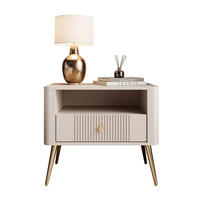 NACHTTISCH ELYSIA KASCHMIR mit Schublade - Kaschmir, Holzwerkstoff (65/55/39cm) - Lookway