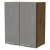 KÜCHENHÄNGESCHRANK Essen W3/60 Grau Hochglanz / Eiche Artisan Matt 60 / 32,5 / 72cm - Eiche Artisan/Grau, Holz/Holzwerkstoff (60/72/32.5cm) - Feldmann-Wohnen