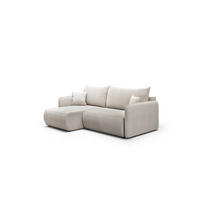 ECKSOFA Calgary - Hellgrau, Holzwerkstoff/Textil (207/148cm) - Fun Möbel