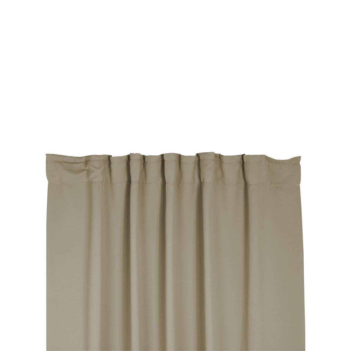 VERDUNKELUNGSVORHANG Kräuselband 140/245 cm Hell Taupe - Taupe, Textil (140/245cm) - TiborTex