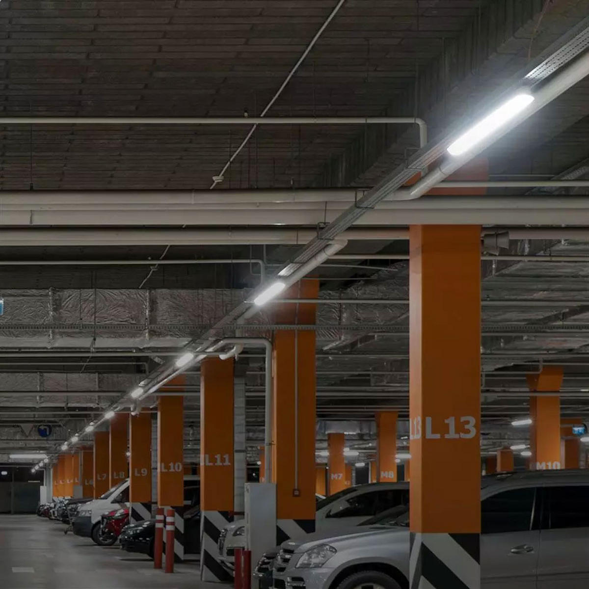 LED DECKENLEUCHTE Grau 2er Set - Grau, Kunststoff (60/7.8/7.2cm)
