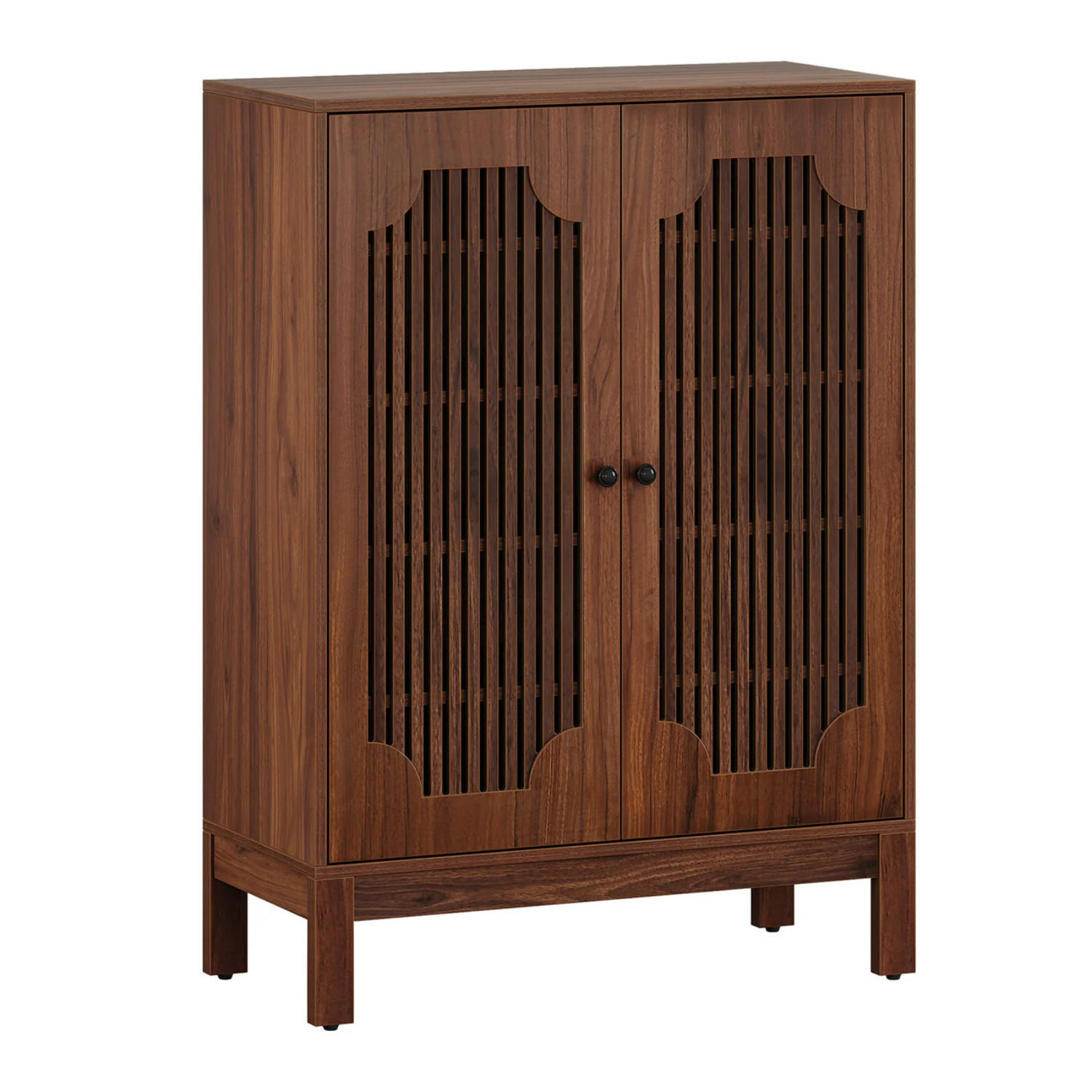 SCHUHSCHRANK Braun 80/35/110 cm - Walnussfarben, Holzwerkstoff (80/110/35cm) - Quality Elegance