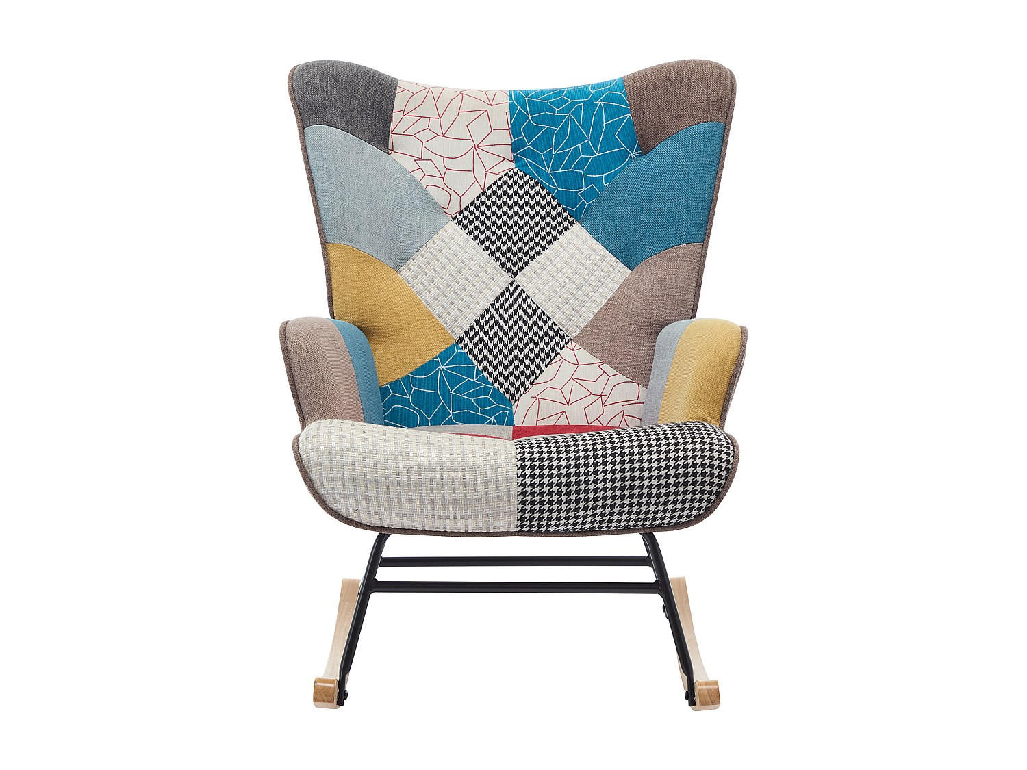 SCHAUKELSTUHL - 1 Person - Stoff - Mehrfarbig - - Multicolor, Textil (86/91/68cm) - Vente-Unique