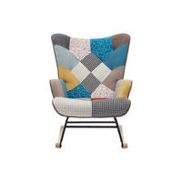 SCHAUKELSTUHL - 1 Person - Stoff - Mehrfarbig - - Multicolor, Textil (86/91/68cm) - Vente-Unique