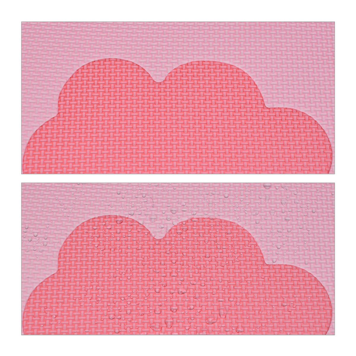 52-TLG.PUZZLEMATTE - Rosa, Kunststoff (31.5/31.5cm) - Relaxdays