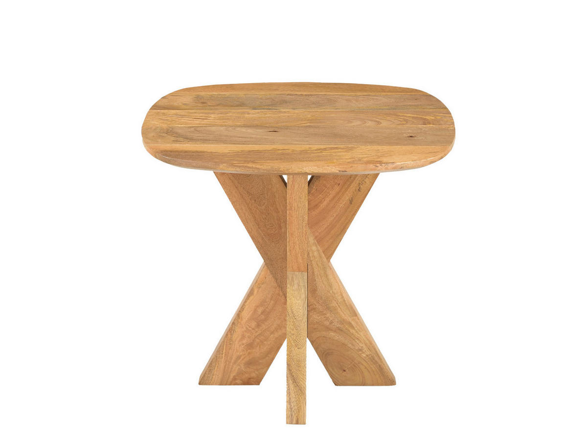 BEISTELLTISCH Deens Mangoholz 60 cm / 60 cm Natur - Naturfarben, Holz (60/60/65cm) - Villa Möbel