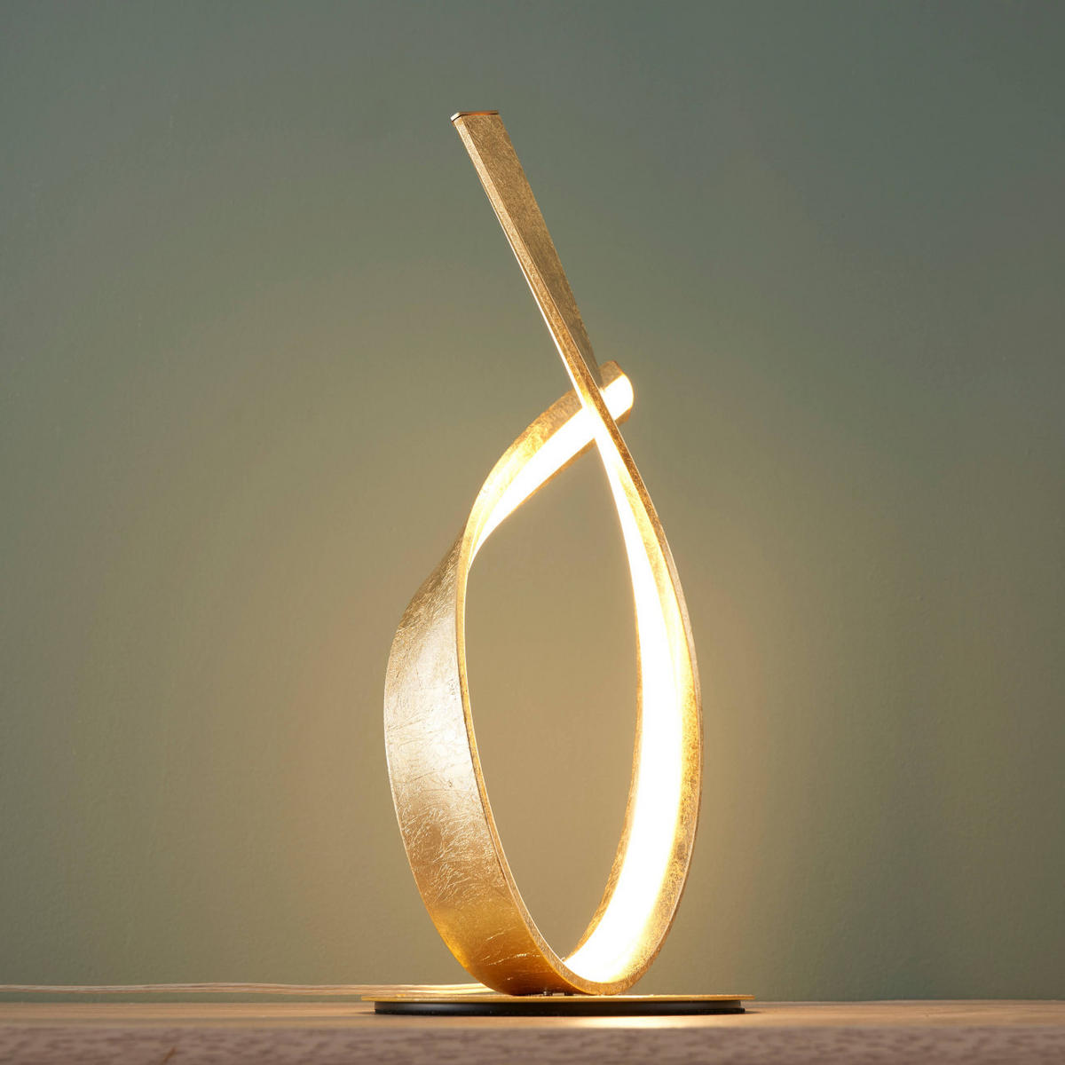 TISCHLEUCHTE Millenium, Gold / Messing, 40cm - Goldfarben, Metall (20/15/40cm) - KOSILUM