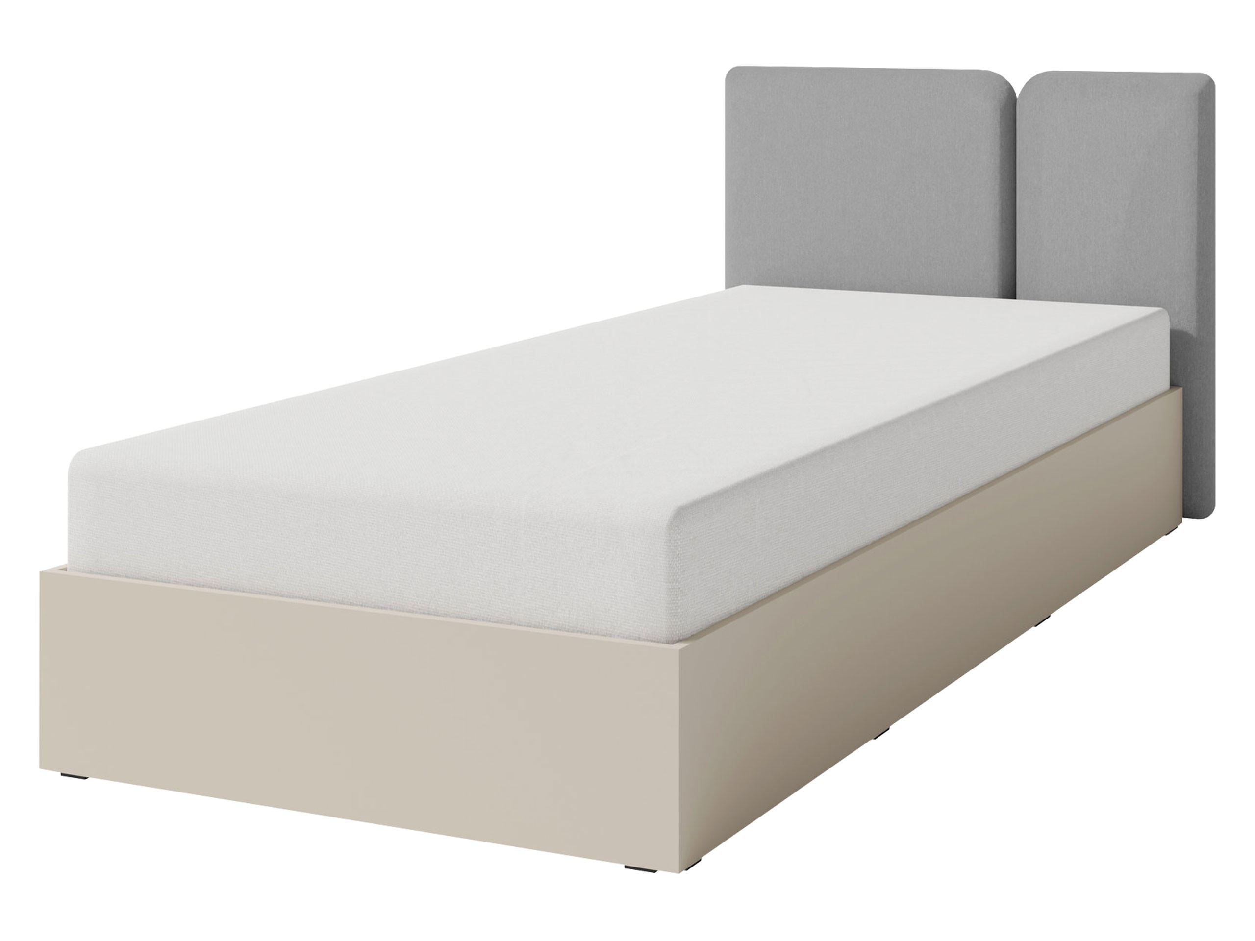 JUGENDBETT Luca LC13 - Sandfarben/Schwarz, Holzwerkstoff/Kunststoff (90/200cm) - MIRJAN24