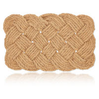 FUSSMATTE Natur Kokosfaser wendbar 75x45 cm - Beige, Textil (75/45cm) - Relaxdays