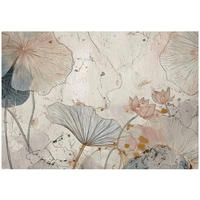 FOTOTAPETE Blumen Beton Beige 400x280 cm - Multicolor, Papier (400/280cm) - Wallarena