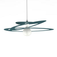 HÄNGELEUCHTE - Blau, Metall (51/60/11cm) - Lumicom