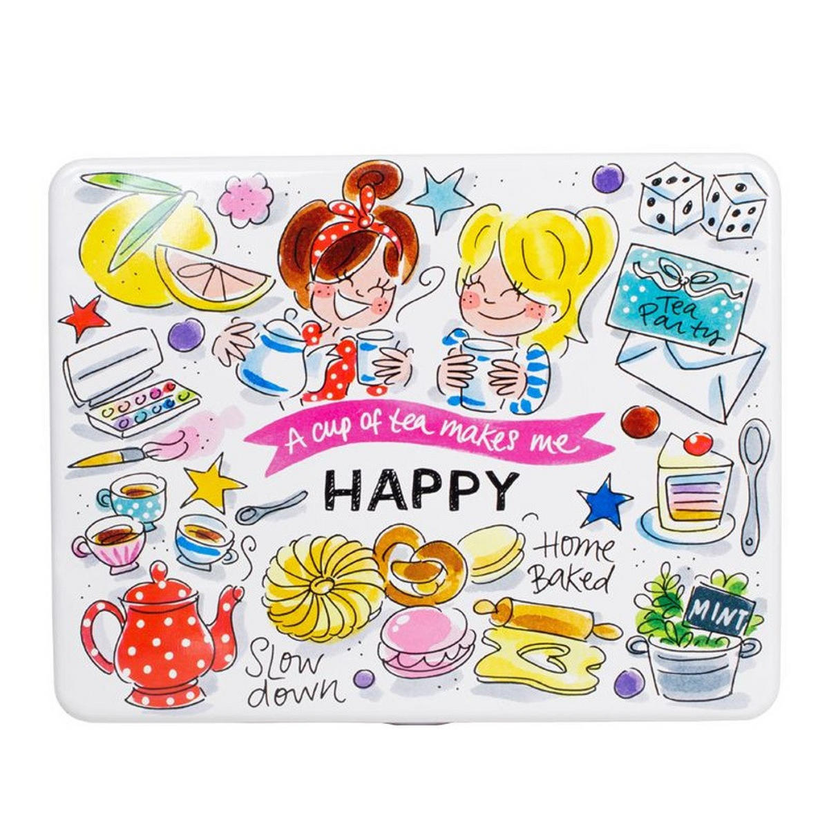 TEEDOSE Happy in Bunt - 7cm - Multicolor, Metall (20.3/7/15.7cm) - Blond Amsterdam