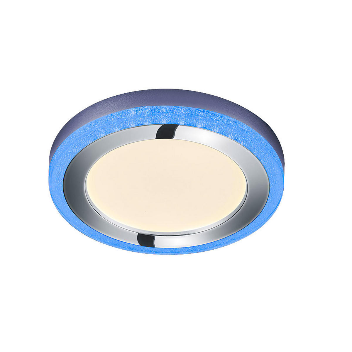 LED DECKENLEUCHTE SLIDE Weiß - Weiß, Kunststoff (40/40/4cm)