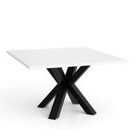 TISCH Weiß NEO Quadratisch Mit Metallgestell 60x60 cm - Weiß, Holzwerkstoff (60/60/45cm) - Sepro Meble