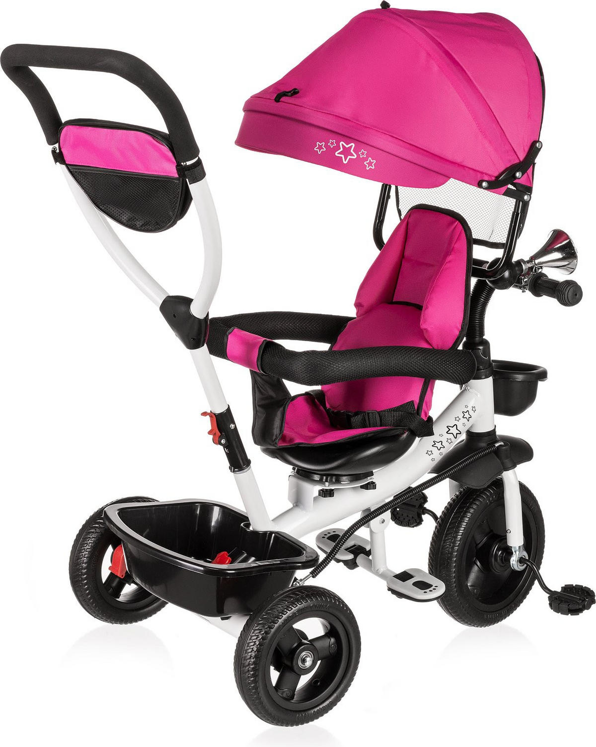 DREIRAD 3-in-1 - Rosa, Kunststoff/Metall (100/78/94cm)