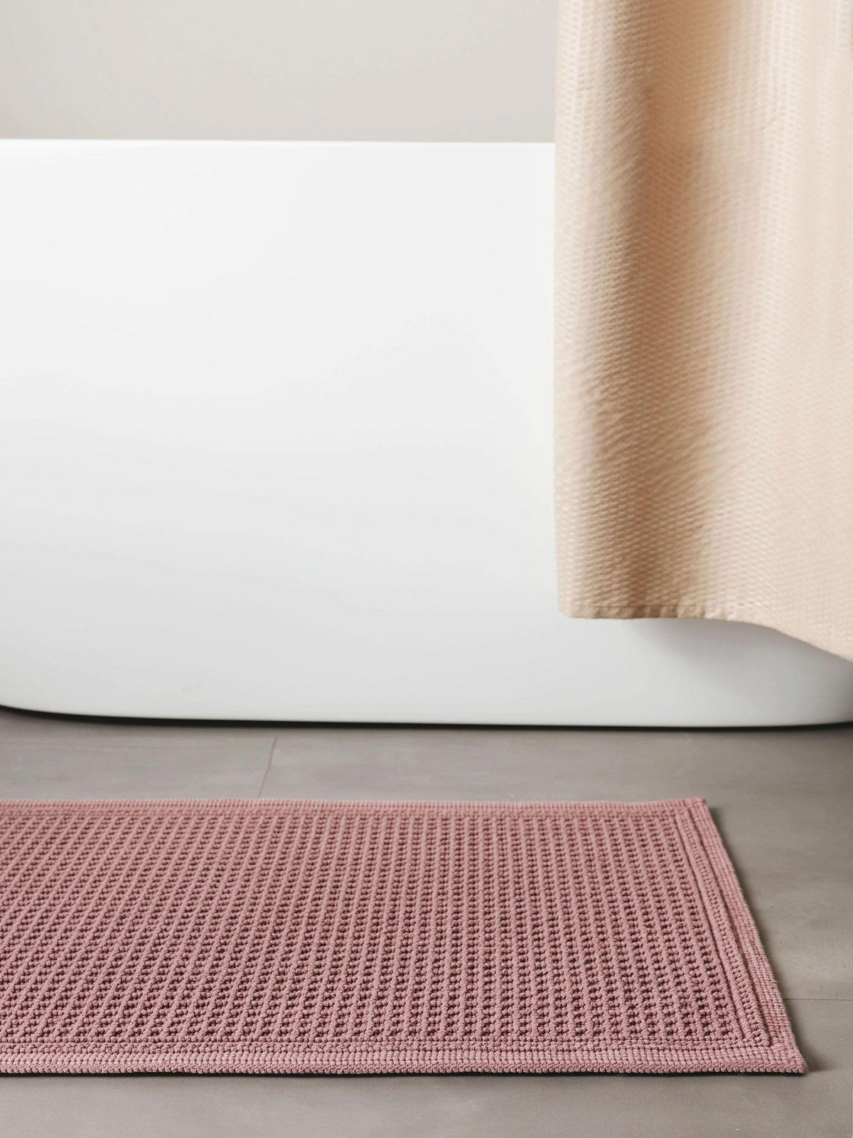 BADEMATTE Jojo Lila 50x80 cm - Lila, Textil (50/80cm) - benuta Nest