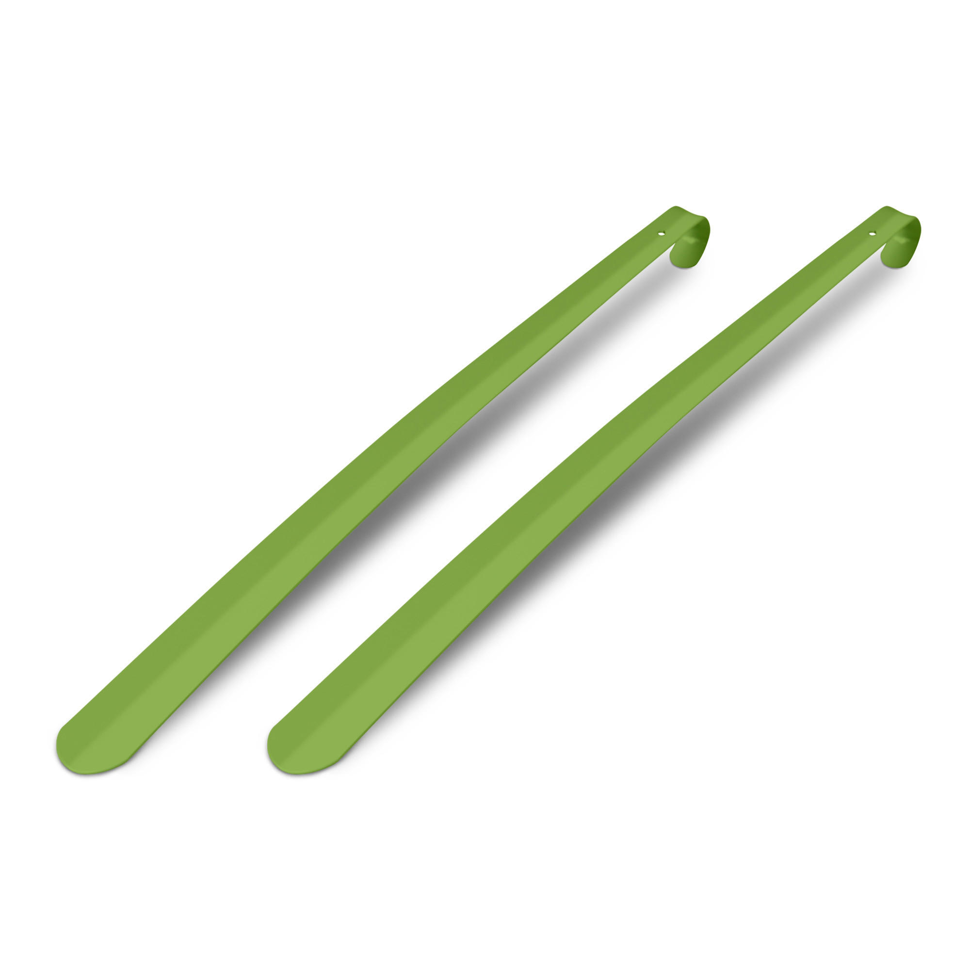 SCHUHLÖFFEL Metall 79cm 2er-Pack Grün - Grün, Metall (4/0.2/57cm)