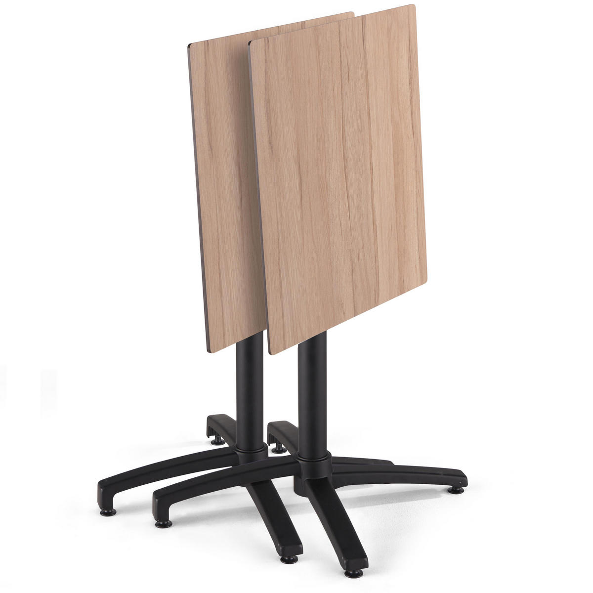 GARTENSET 3-tlg., Helle Eiche und Taupe - Taupe, Metall - Oviala