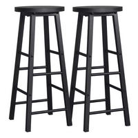BARHOCKER DE-36156 2er Set im Bistro-Stil Schwarz - Schwarz, Metall (30/71/30cm) - ComfortXL