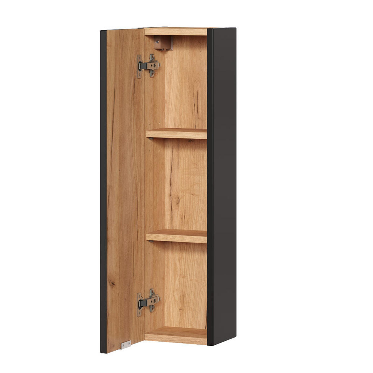 BADMÖBEL-SET 2-TLG. Toskana-56 - Anthrazit, Holzwerkstoff (140/190/46cm) - Lomado