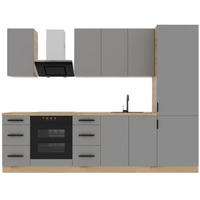KÜCHENLEERBLOCK 280 cm - Langen K98-M280 - in Beige/Matt - Beige, Holz (280/212/60cm)