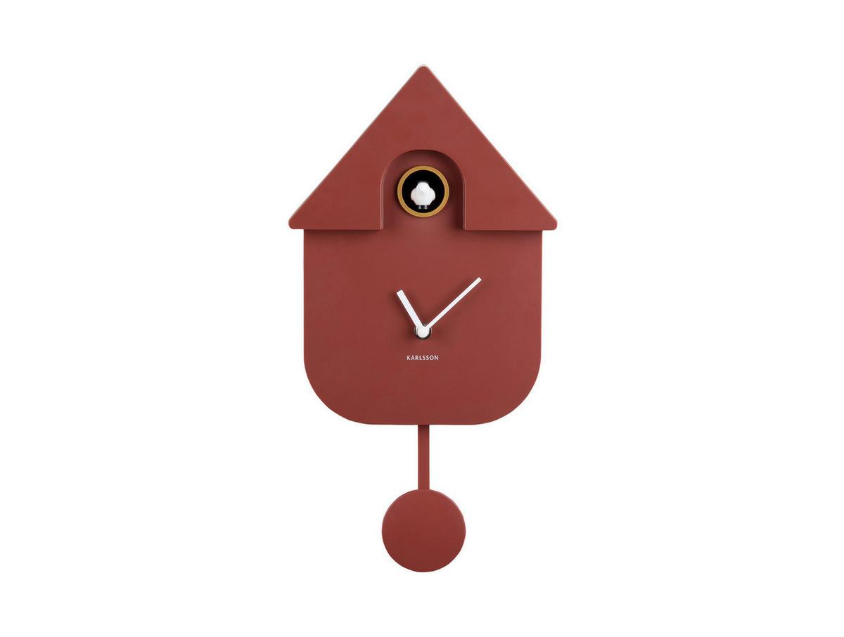 WANDUHR Modern Cuckoo 8.5/21.5/41 cm - Grün, Kunststoff (21.5/41/8.5cm) - Karlsson