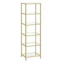 REGAL Gold 30x40 cm LGT500A01 Stabile Stahlkonstruktion - Goldfarben, Metall (30/177.3/40cm)
