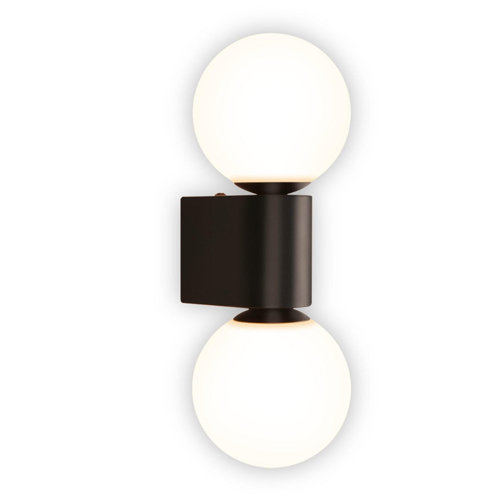 WANDLEUCHTE Capacitor 28/10.5/11.5 cm - Schwarz, Metall (10.5/11.5/28cm) - ZMH