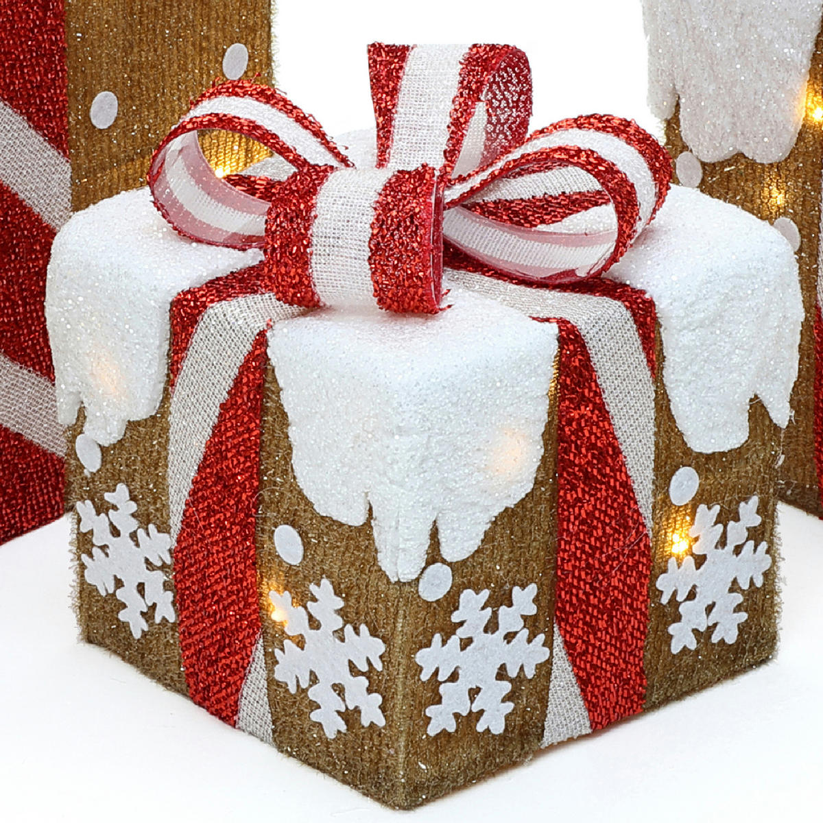 GESCHENKBOX HTHD0207 - Goldfarben, Kunststoff/Metall (26/26/30cm) - Hometopia