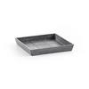 BLUMENTOPFUNTERSETZER quadratisch 18/18/2,5 cm Grau - Grau, Kunststoff (18/2.5cm) - Ecopots