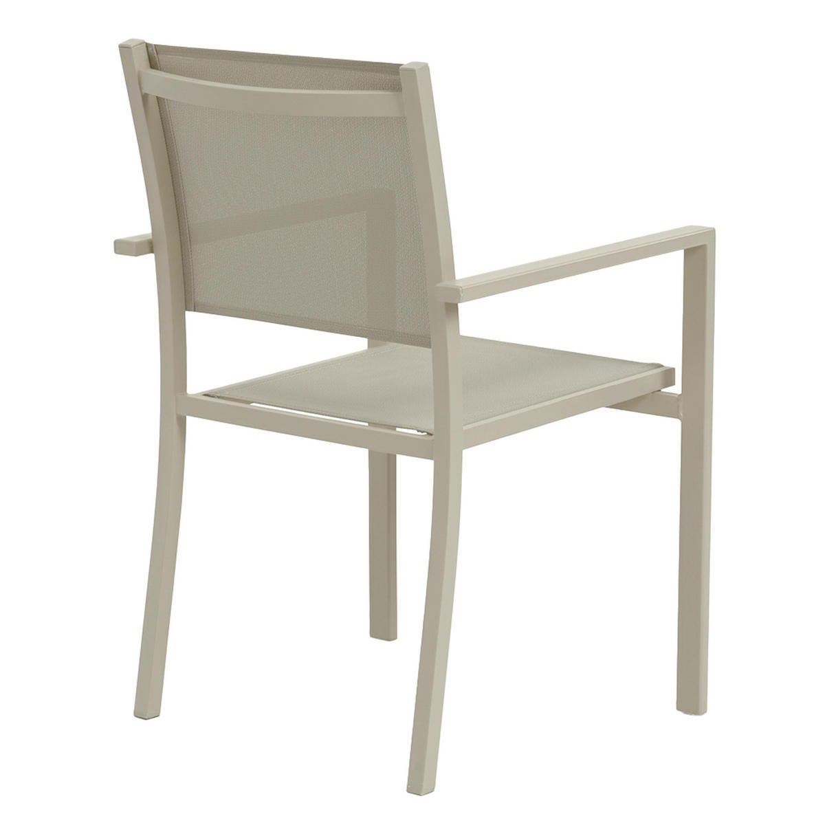 GARTENSESSEL, Cremefarbe - Beige, Metall (48/87/60cm) - Oviala