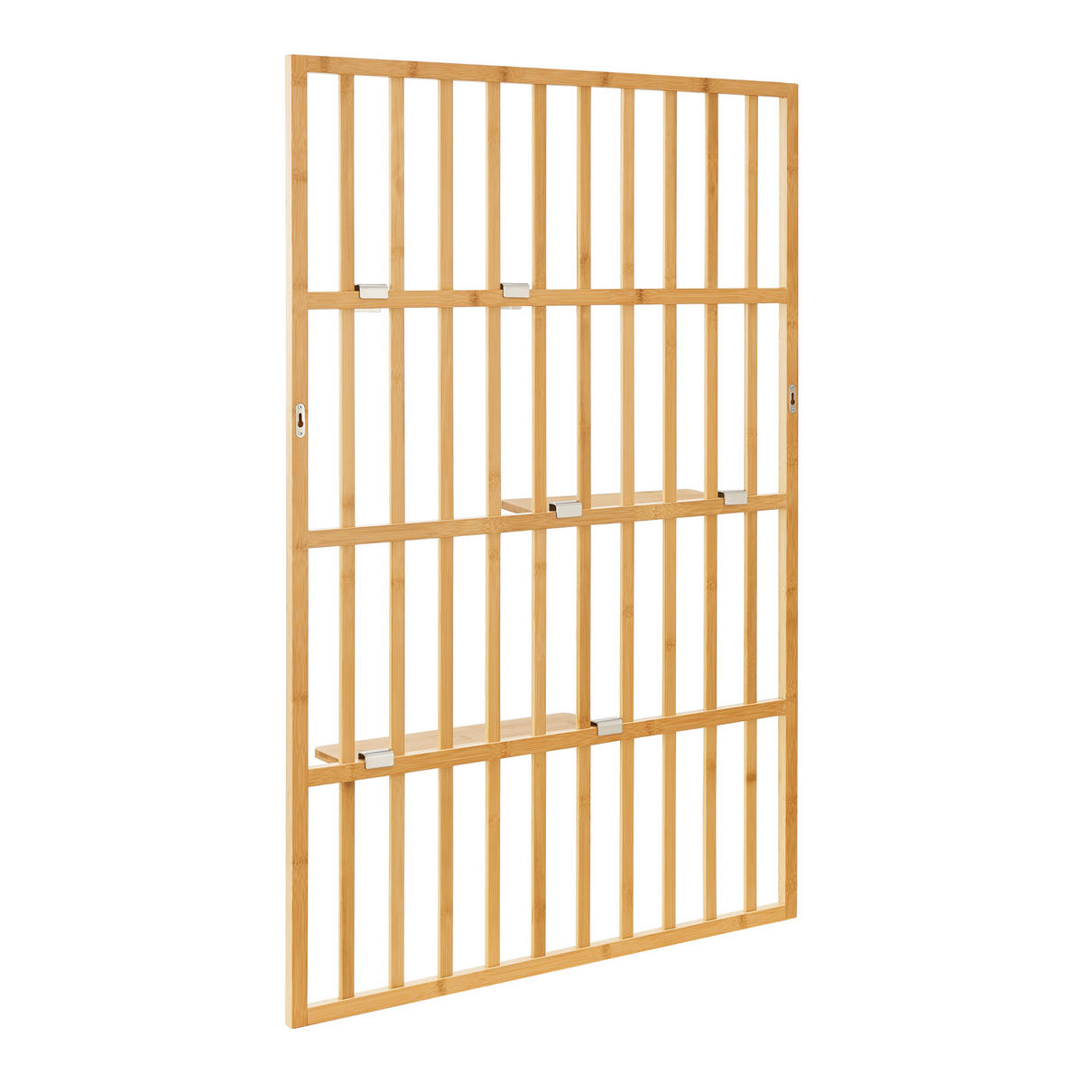 WANDREGAL Røst - Naturfarben, Naturmaterialien (80/120/13cm) - [en.casa]