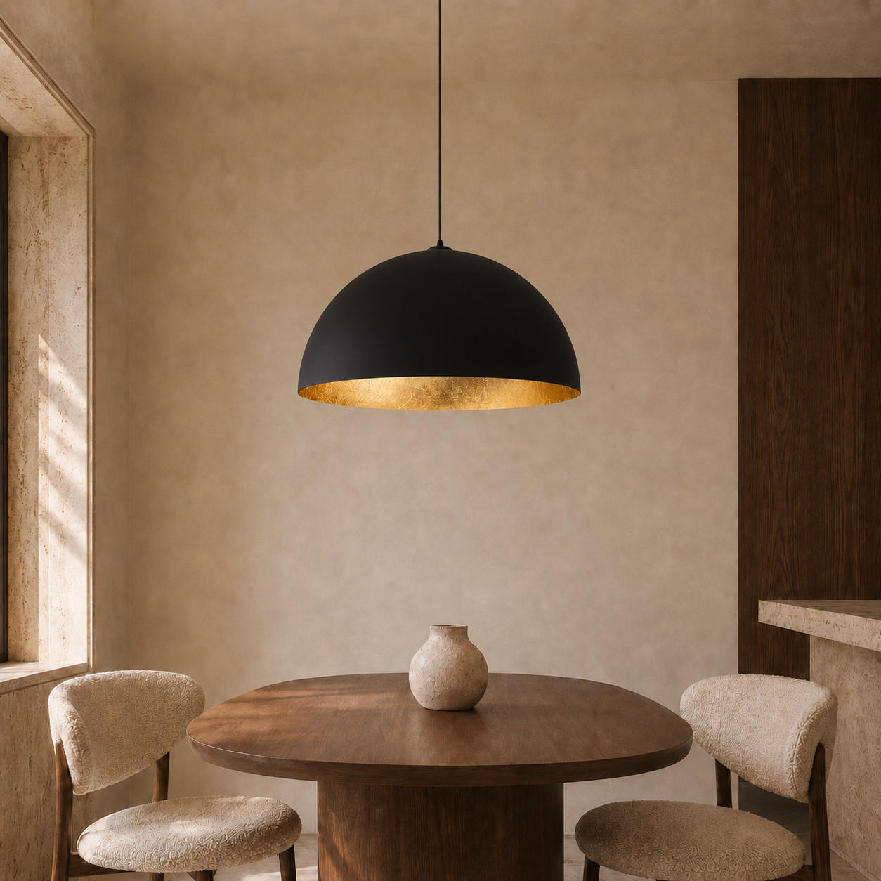 HÄNGELEUCHTE Venice - Goldfarben, Metall (40/40/20cm) - Lumicom